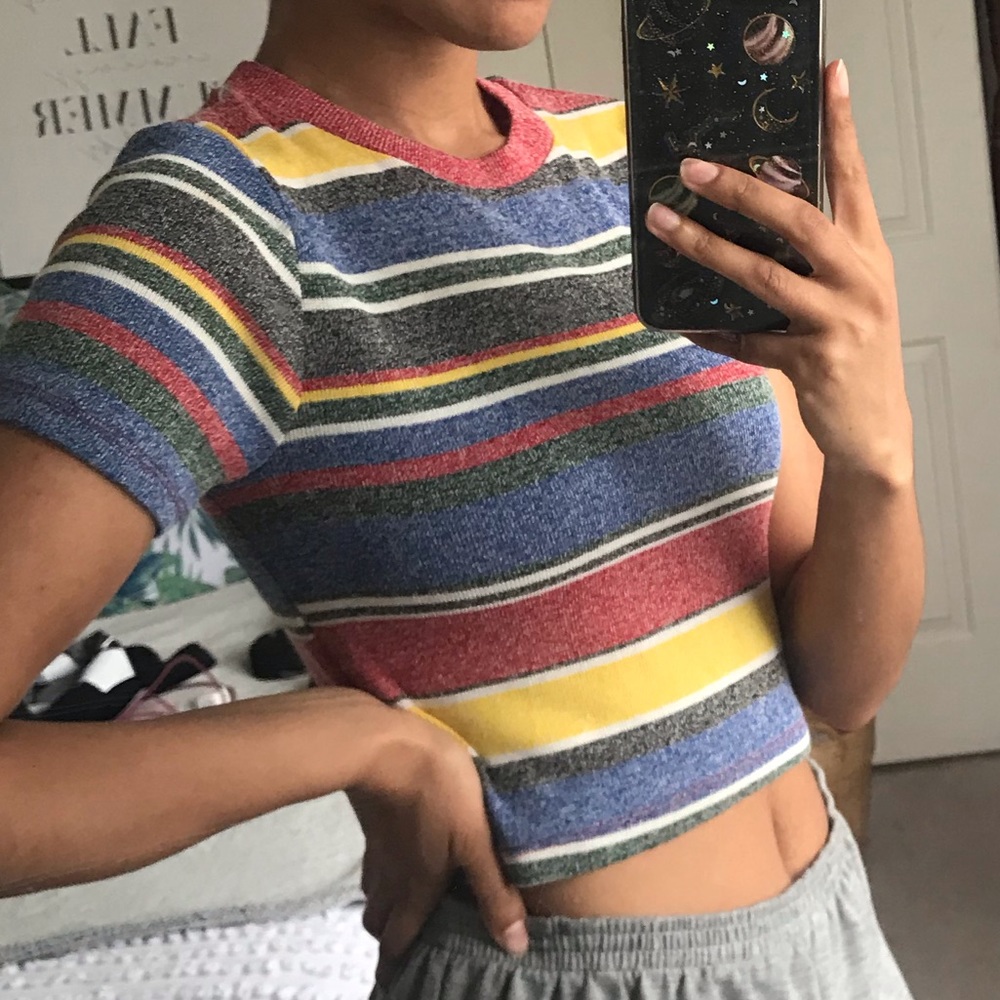 ZARA STRIPED TOP - Picture 1 of 4